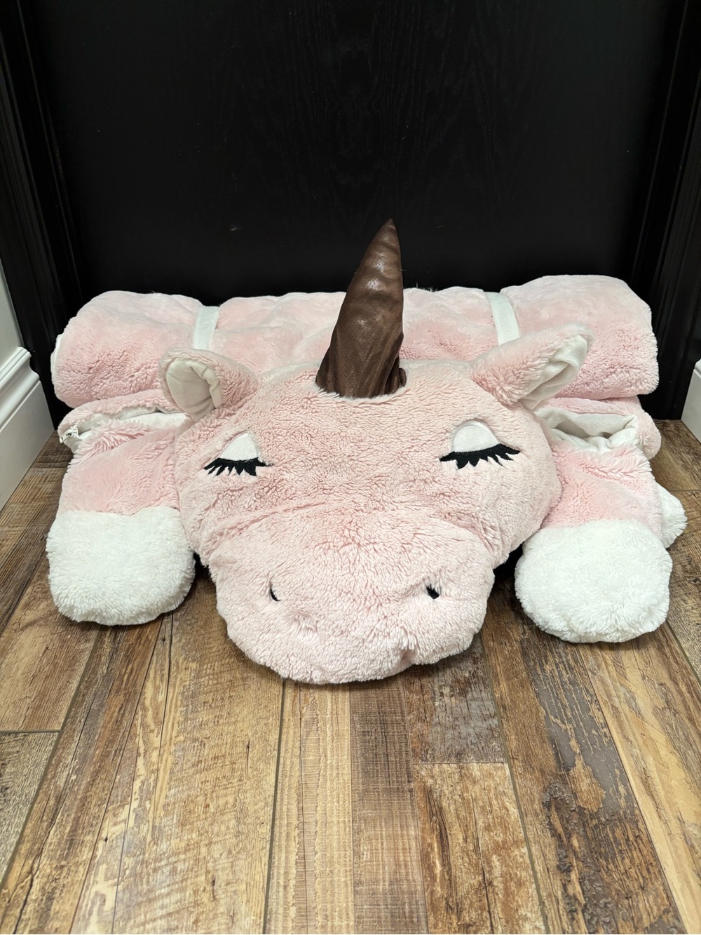 FROLICS Kids Collection Pink Unicorn  Plush Sleeping Bag 25" x 54"